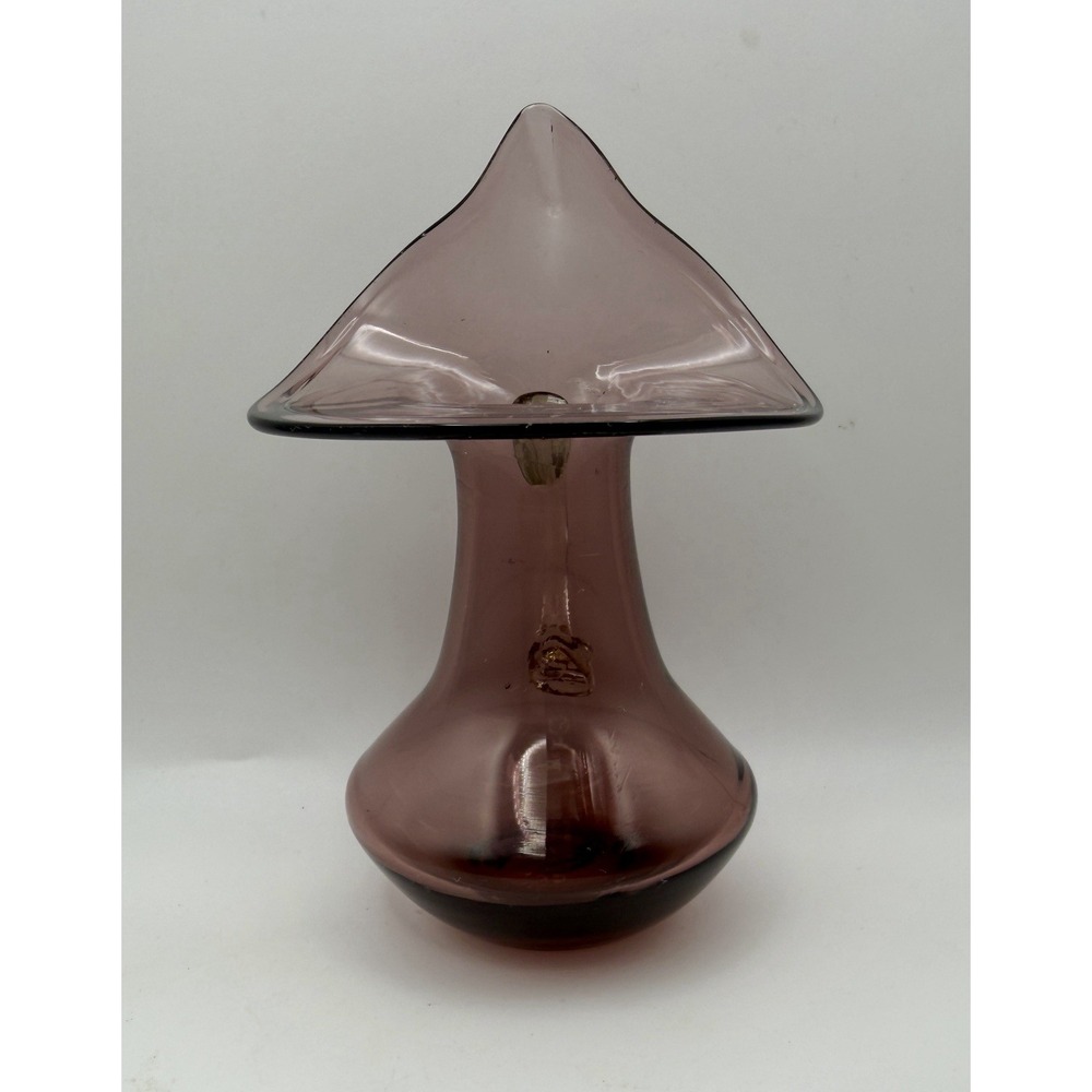 Vintage Pilgrim Glass Amethyst Jack in the Pulpit Pitcher Ewer Cranberry Mini